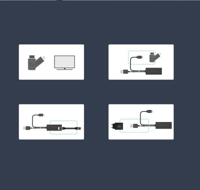 Ugreen 30985 external network card for Chromecast with micro USB / USB-A connectors 100Mb/s 1m - black