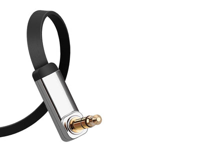 Ugreen flat cable audio cable AUX 3.5mm mini jack 1m silver (10597)