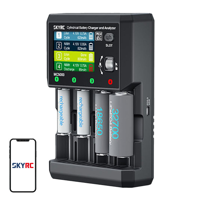 SkyRC MC5000 cylindrical battery charger and analyzer - Product Image 1