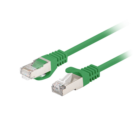 Lanberg Patchcord CAT.6 FTP 0.5M fluke passed 10-pack, Green | PCF6-20CC-0050-G
