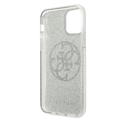 Guess GUHCN65PCUGLKA iPhone 11 Pro Max khaki hard case 4G Circle Glitter