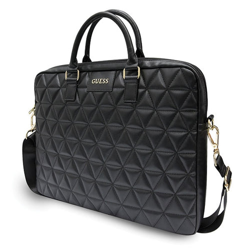 Guess Quilted bag for a 16" laptop - black
