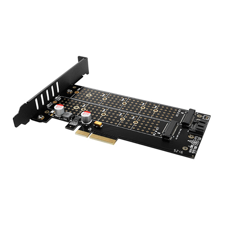 AXAGON PCIe NVMe with SATA M.2 adapter | PCEM2-DC