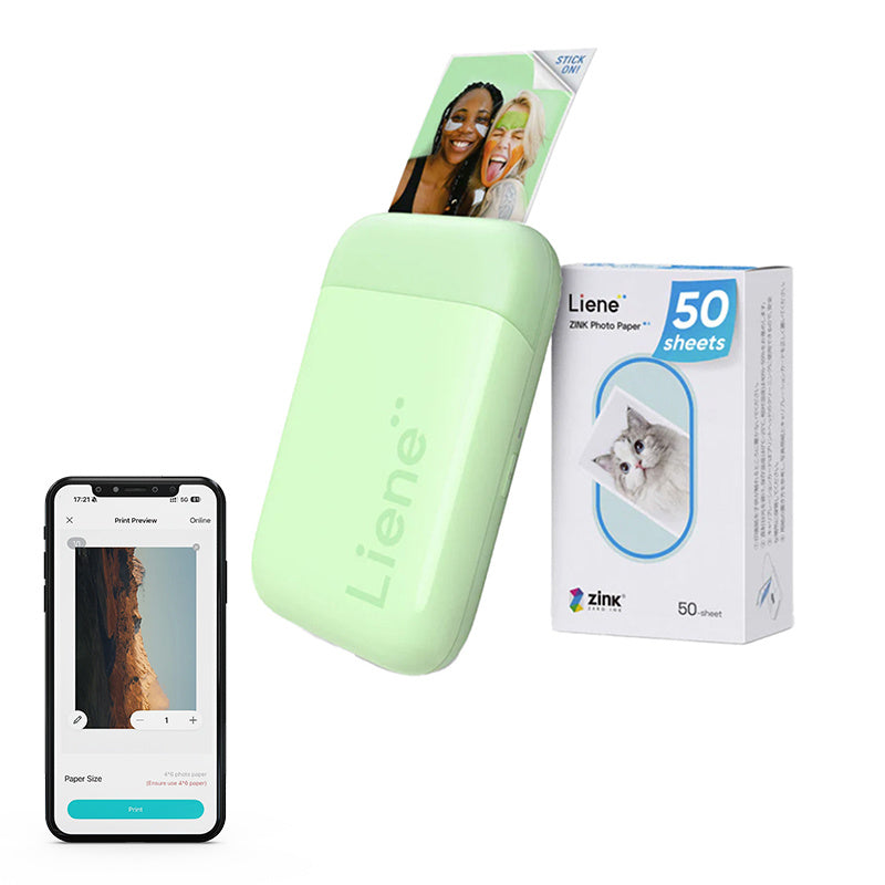 Liene Pearl 2x3" Portable Photo Printer (Green) - Product Image 1