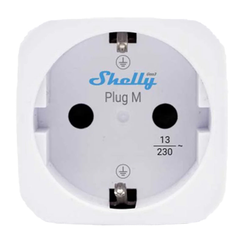 Shelly Plug M Gen3 Matter 13A smart socket, white - Product Image 2