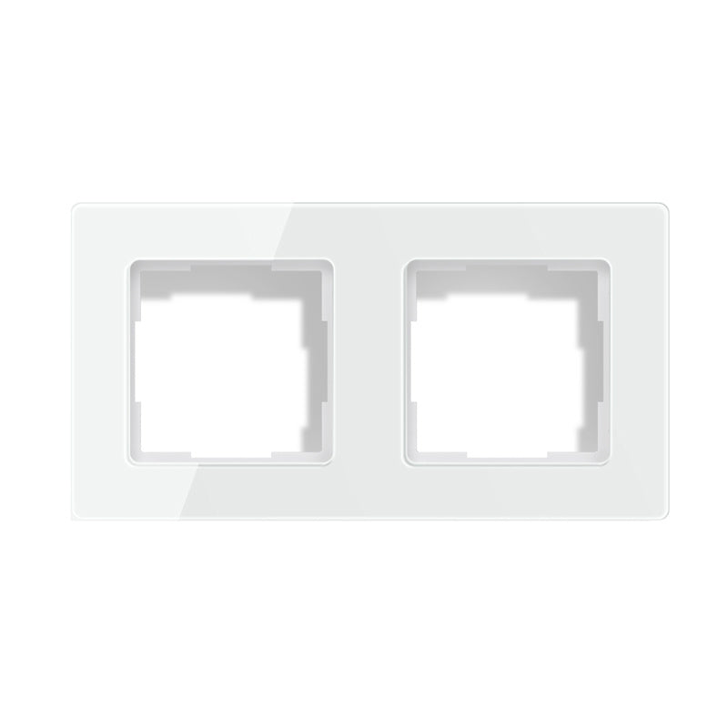 Avatto 2 Socket TS20 light switch frame (white) - Product Image 1