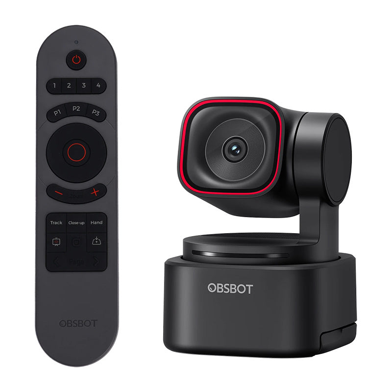OBSBOT Tiny 3 Lite webcam with remote control - Product Image 1