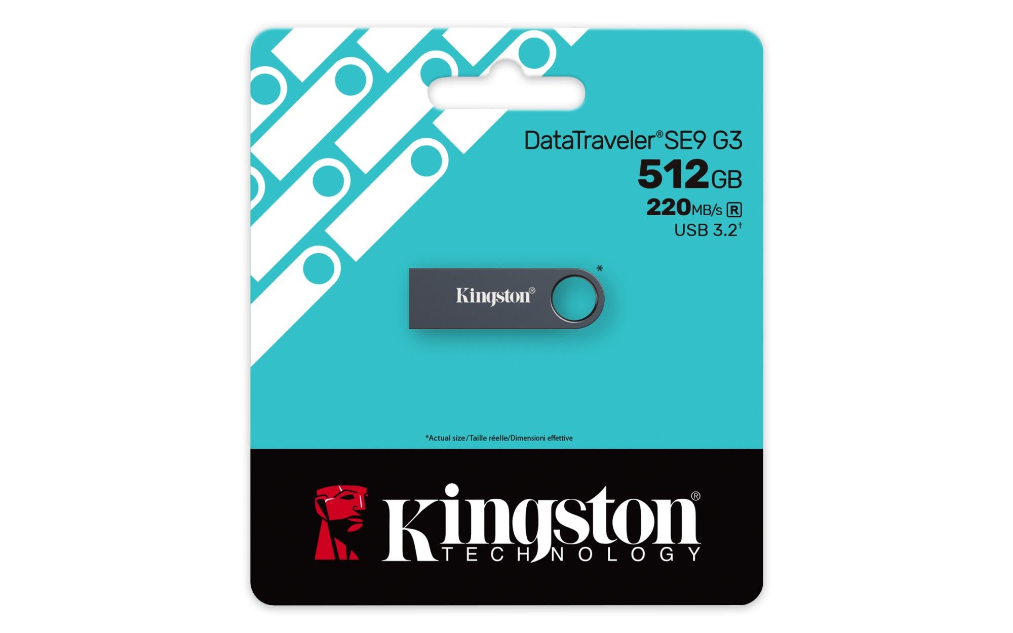 MEMORY DRIVE FLASH USB3.2 512G/SE9 G3 KE-U2X512-1AC KINGSTON