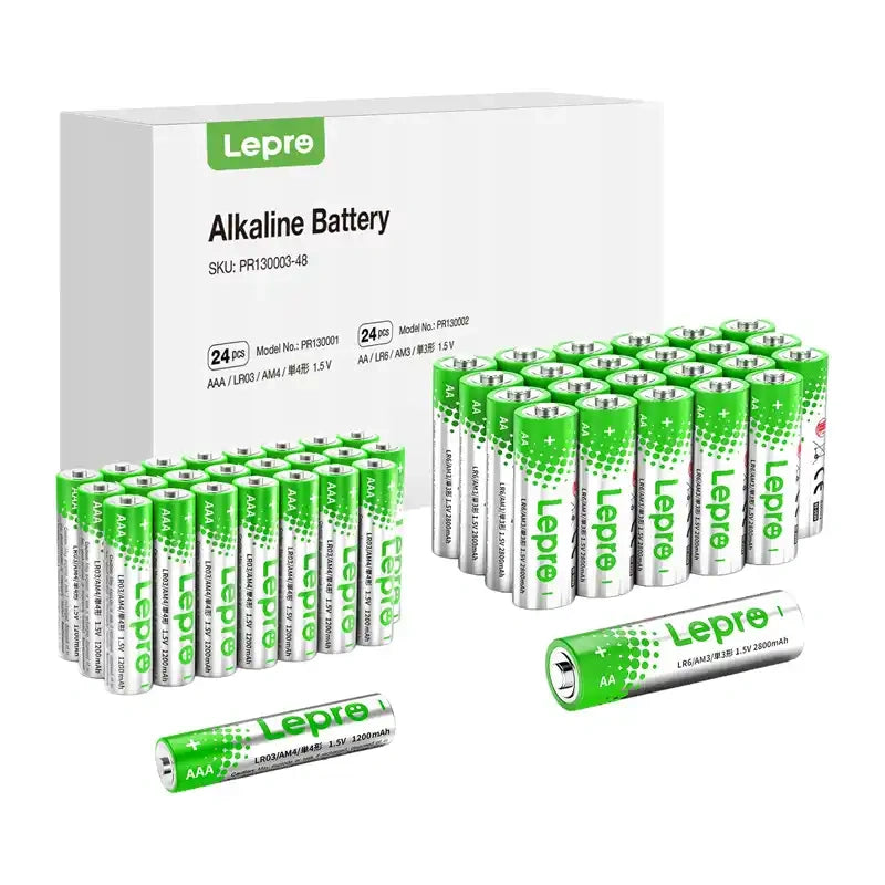 LEPRO 130003-48 AA/AAA Alkaline Batteries, 48-Pack - Image 1