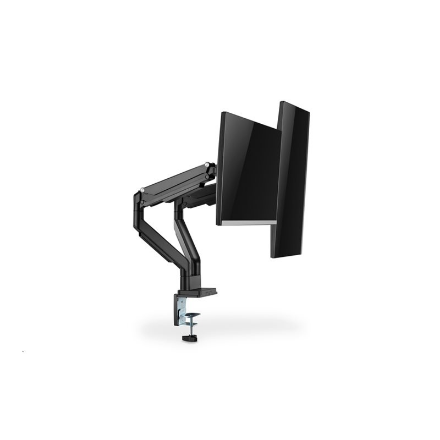 Digitus | Desk Mount | Universal Dual Monitor Mount with Gas Spring and Clamp Mount | Swivel, height adjustment, rotate 