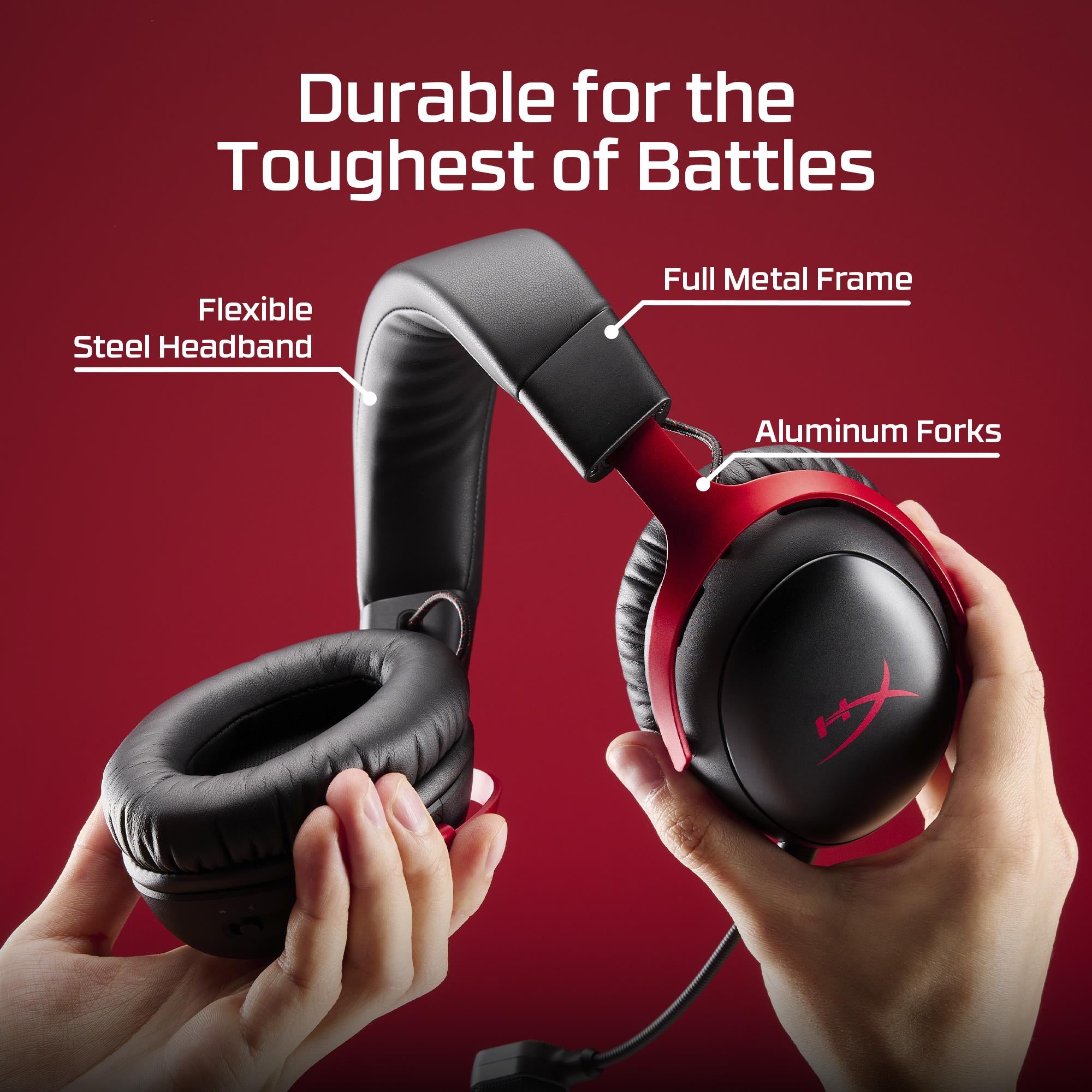 HEADSET HYPERX CLOUD III S WRL/WL BLK-RED GAM A59Z0AA HYPERX