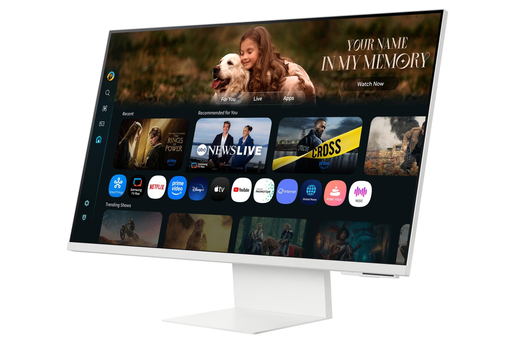 LCD Monitor SAMSUNG LS32FM801UUXDU 32" Smart/4K Panel VA 3840x2160 16:9 60 Hz 4 ms Colour White LS32FM801UUXDU