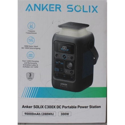 SALE OUT. Anker SOLIX C300X DC Portable Power Station | Anker Solix Portable Power Station | SOLIX C300X DC | 24 month(s