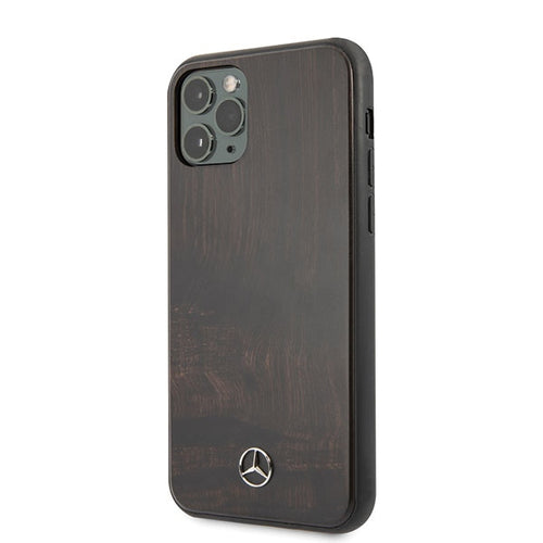 Mercedes Wood Line Rosewood case for iPhone 11 Pro Max - brown