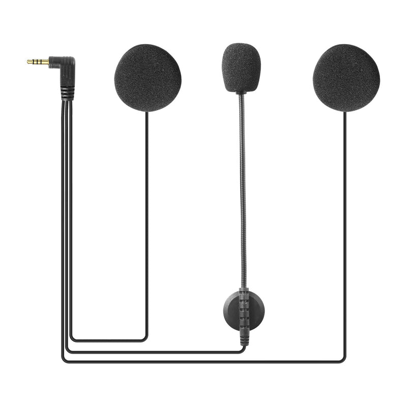 Motorcycle helmet headset with 3.5 mm plug for V6pro+ EJEAS HIFI-M intercom - Image 1