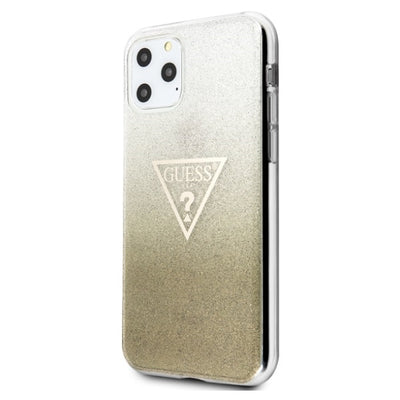 Guess GUHCN65SGTLGO iPhone 11 Pro Max gold/gold hard case Glitter Triangle