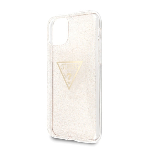 Guess GUHCN58SGTLGO iPhone 11 Pro gold/gold hard case Glitter Triangle