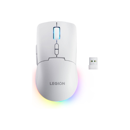 Lenovo RGB Gaming Mouse | Legion M220 | Wireless | 2.4 GHz, Bluetooth, Wired | Glacier White