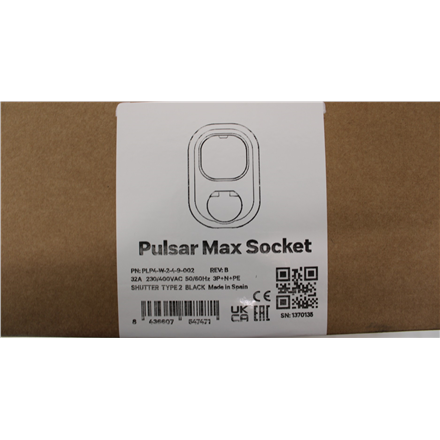SALE OUT. | Wallbox Pulsar MAX Socket | 22 kW | Wi-Fi, Bluetooth | Black | DAMAGED PACKAGING, MISSING T20 SCREWS (3 PCS)
