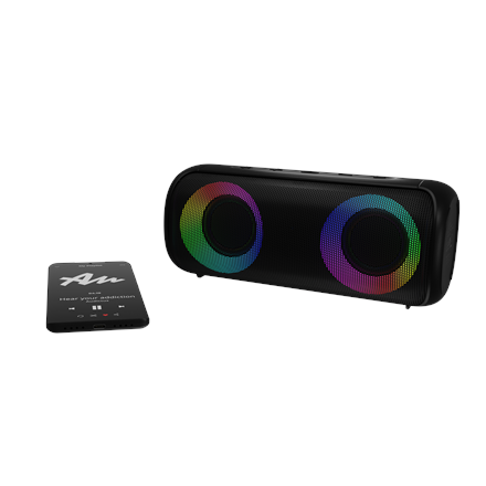Audictus Speakers | Aurora Pro Tws RGB | 20 W | Waterproof | Bluetooth | Wireless connection | Black