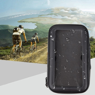 Bike Phone waterproof Mount, Universal Case Bicycle & Motorcycle Phone Holder Mount Size XL (max phone size: 165 mm x 80 mm) 