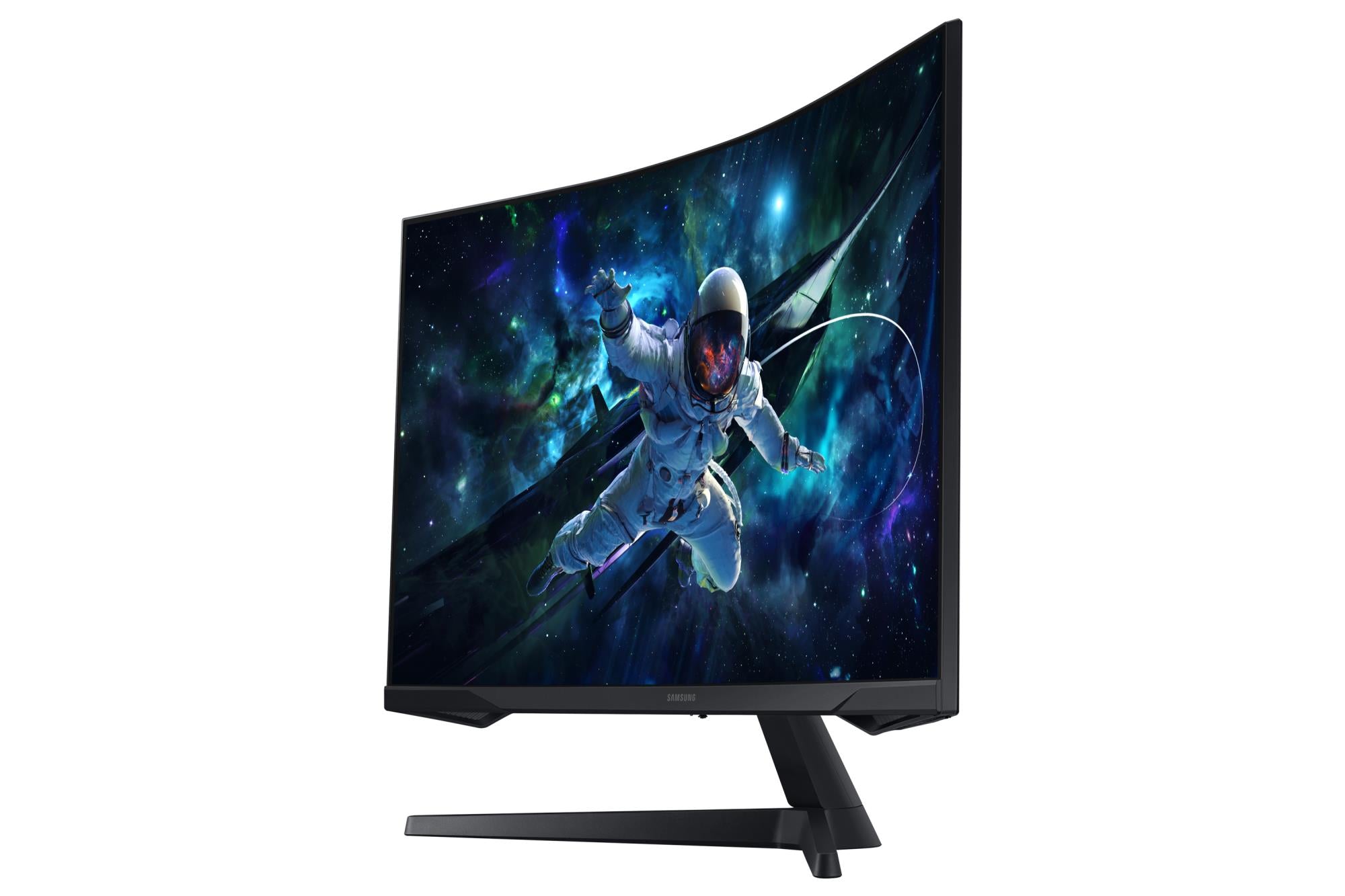 LCD Monitor SAMSUNG Odyssey G5 32" Gaming/Curved Height adjustable Matte Panel VA 2560x1440 16:9 165 Hz 1 ms Colour Black LS32CG552EUXEN