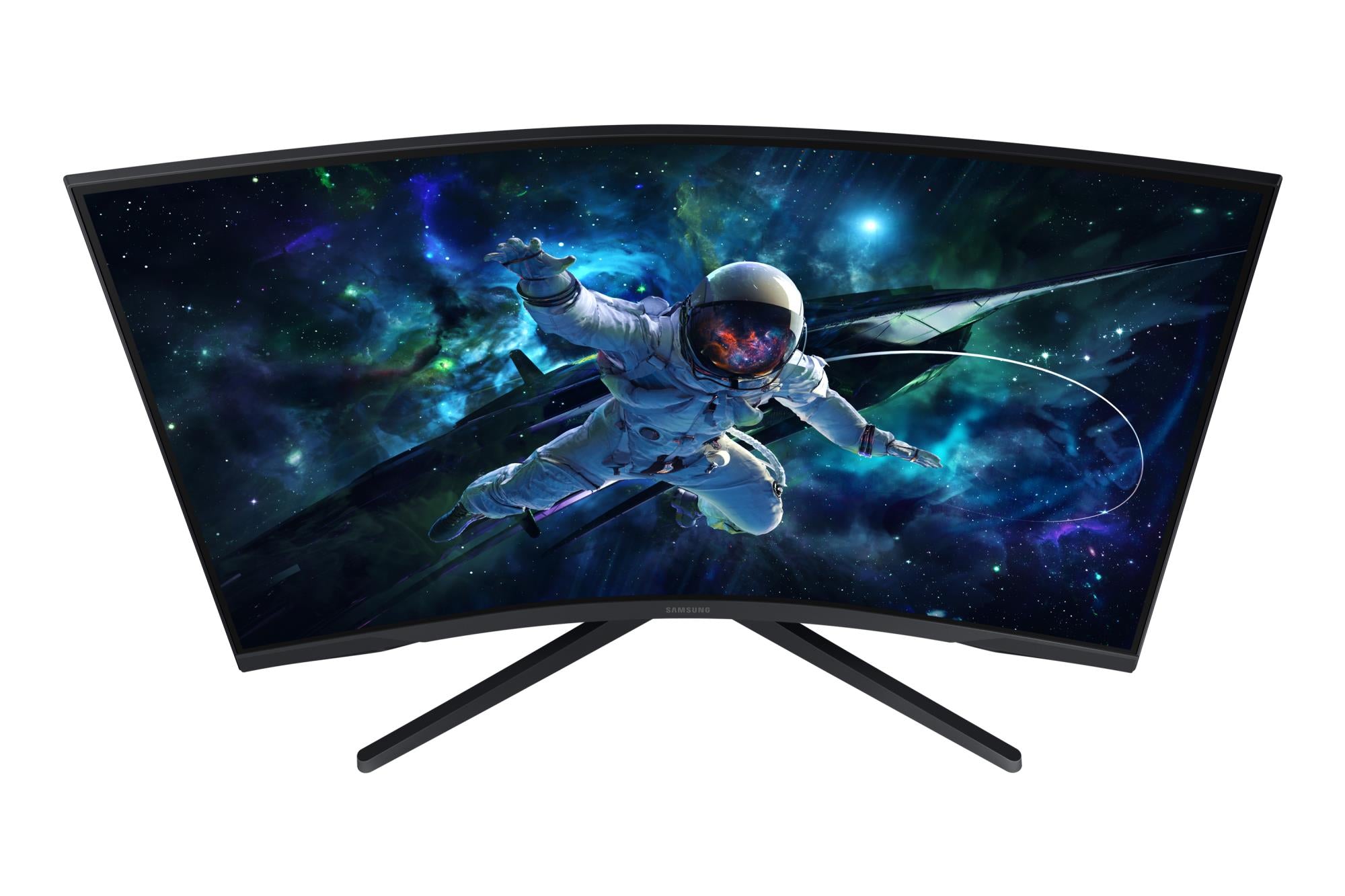 LCD Monitor SAMSUNG Odyssey G5 32" Gaming/Curved Height adjustable Matte Panel VA 2560x1440 16:9 165 Hz 1 ms Colour Black LS32CG552EUXEN