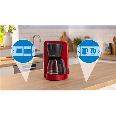 Bosch Coffee Maker | TKA2M114 MyMoment | Drip | 1200 W | Red