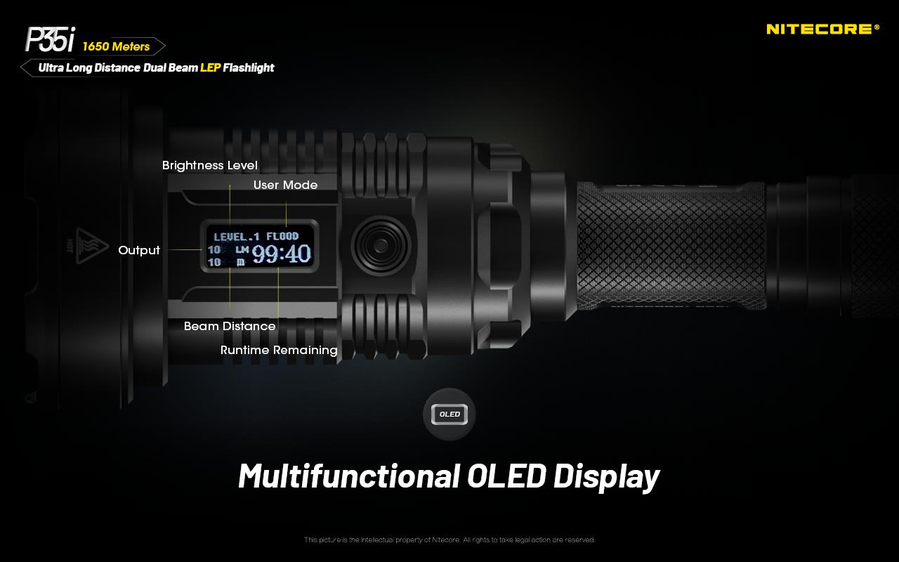 FLASHLIGHT PRECISE SERIES/3000 LUMENS P35I NITECORE
