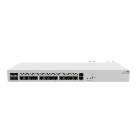 Mikrotik Cloud Core Router CCR2116-12G-4S+, 16-CORE 2 GHZ ARM CPU, 16 GB DDR4 RAM, 4x10G SFP+ ports, 13xGigabit LAN port