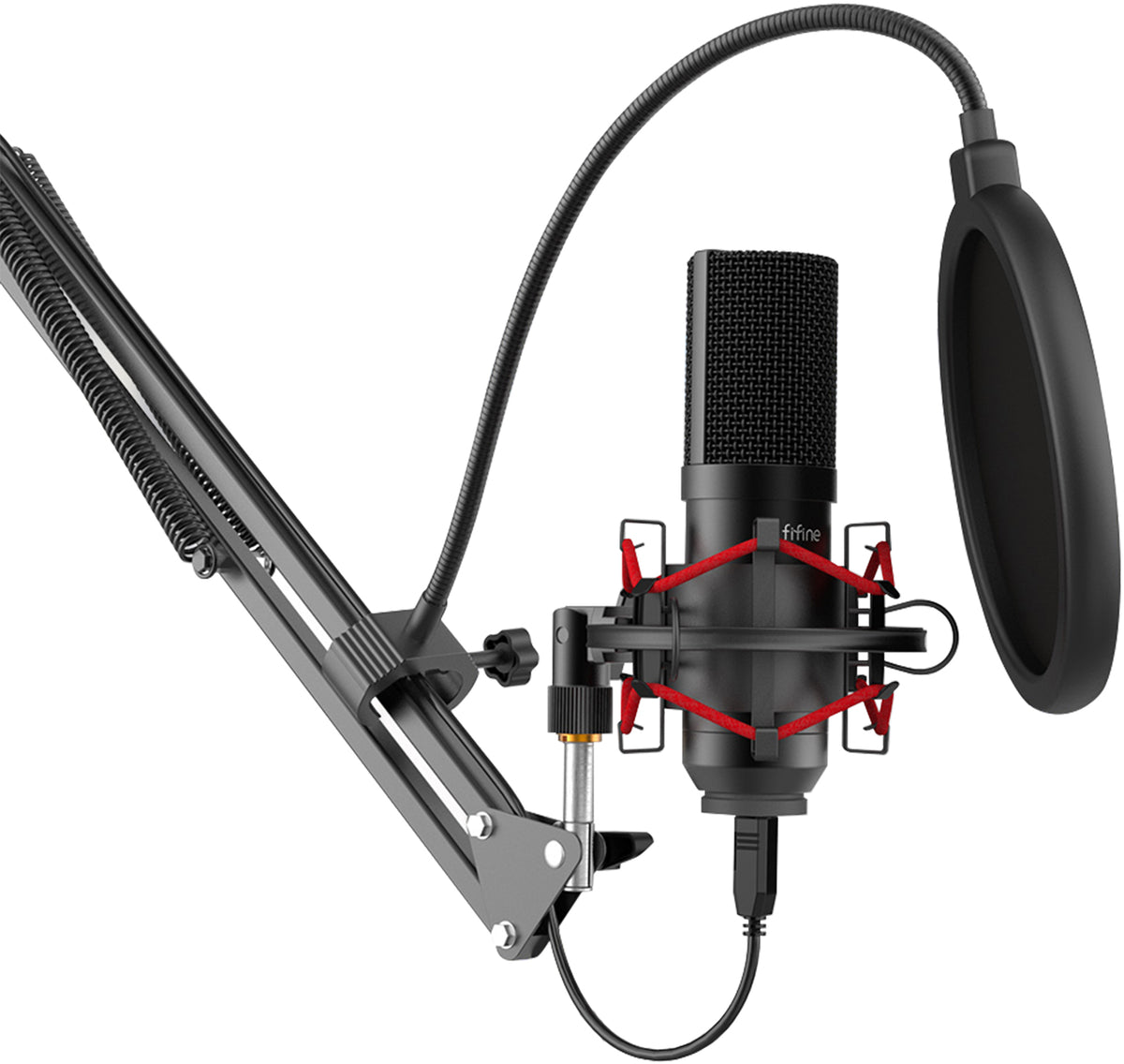Condenser microphone with tripod Fifine T732 (black) - Image 3