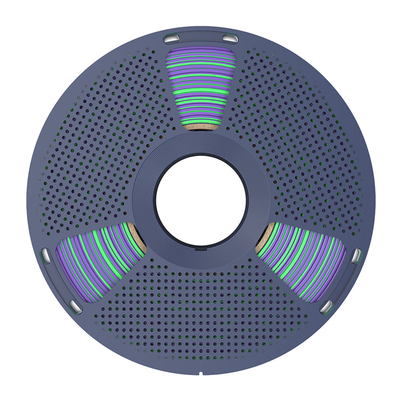 Sunlu PLA+ Silk Dual Color Filament (green and purple) - Image 3