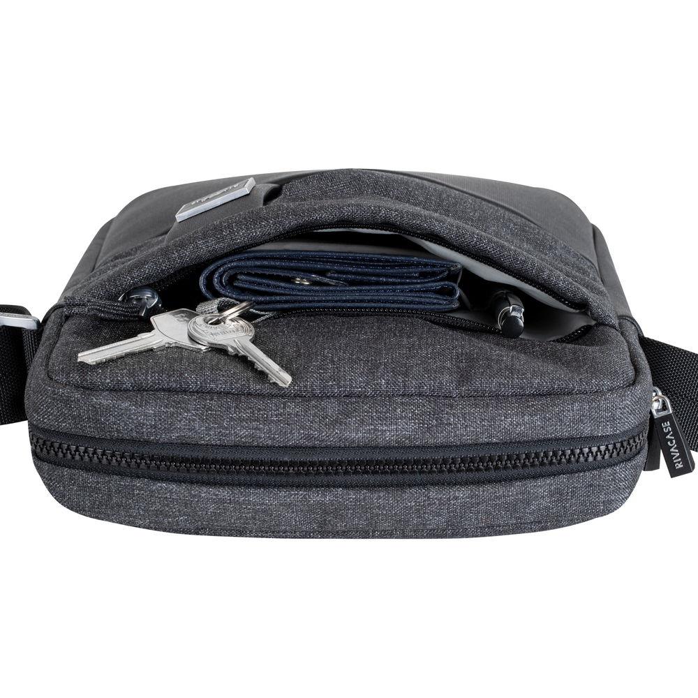 TABLET CASE CROSSBODY 11"/8811 BLACK MELANGE RIVACASE