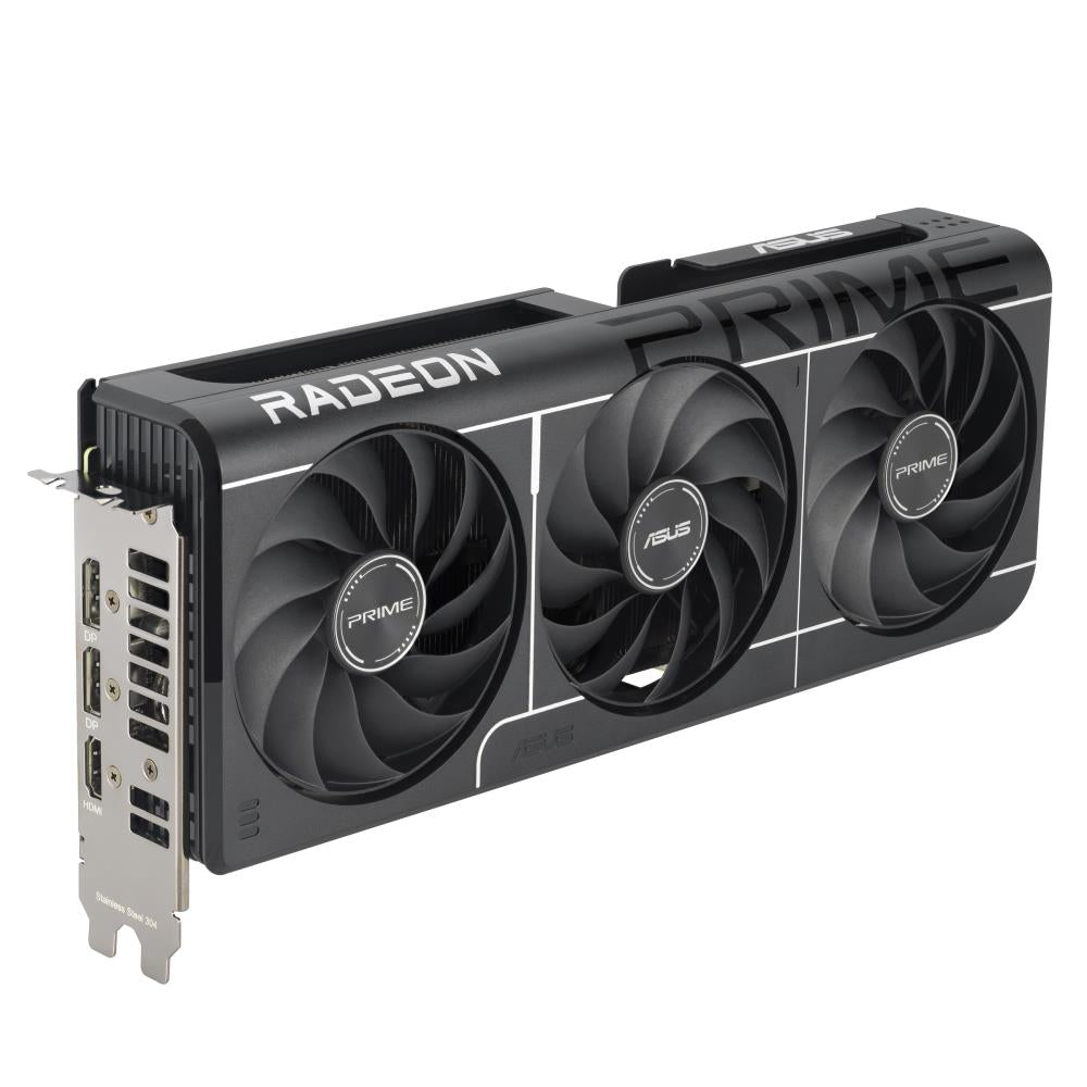 Graphics Card ASUS AMD Radeon RX 9060 XT 16 GB GDDR6 128 bit PCIE 5.0 16x Triple slot Fansink 1xHDMI 2xDisplayPort PRIME-RX9060XT-O16G