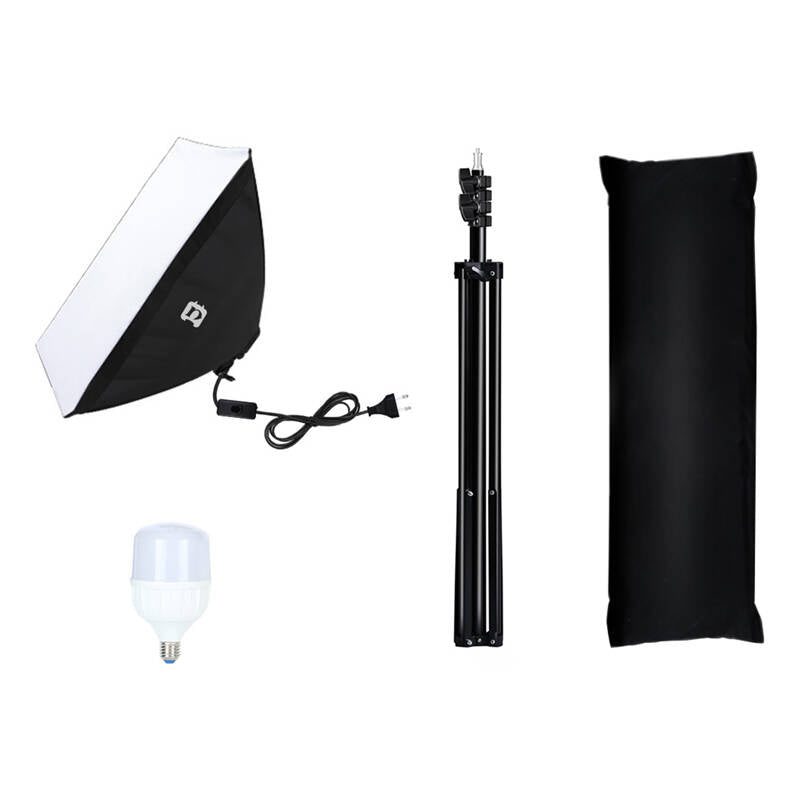 Studio set Puluz LED softbox 50x70cm, tripod, LED bulb 1 pc PU5070EU - Image 3