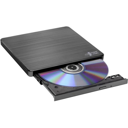 H.L Data Storage | Ultra Slim Portable DVD-Writer | GP60NB60 | Interface USB 2.0 | DVD±R/RW | CD read speed 24 x | CD wr