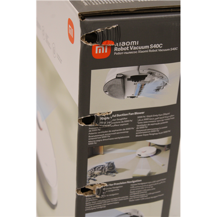 SALE OUT. Xiaomi Robot Vacuum S40C EU | Xiaomi Robot Vacuum S40C EU | Wet&Dry | 2600 mAh | Dust capacity 0.52 L | 5000 P