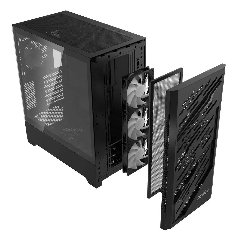 Case ADATA STARKER AIR BTF MidiTower ATX EATX MicroATX MiniITX Colour Black STARKERAIRBTFMTA-BKCWW