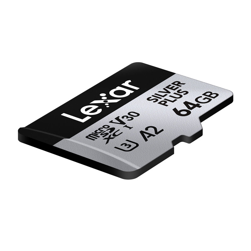 Karta pamięci Lexar High-Performance Silver Plus microSDXC 64GB + adapter - Image 5