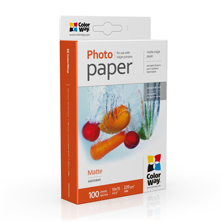 PM2201004R | Matte Photo Paper | White | 220 g/m² | 10 x 15 cm