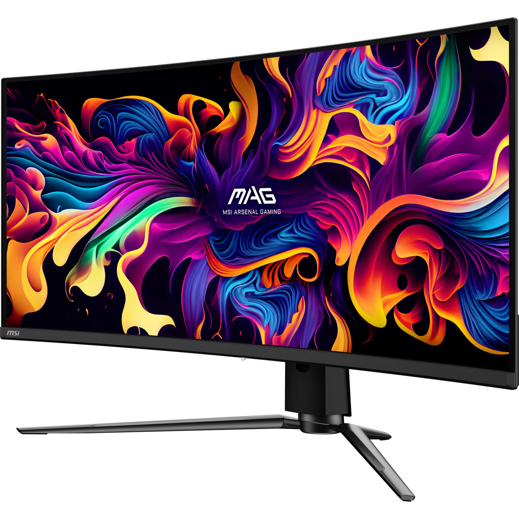 LCD Monitor MSI 34" Curved/21 : 9 Panel QD-OLED 3440x1440 21:9 175Hz Matte 0.03 ms Swivel Height adjustable Tilt Colour Black MAG341CQPQD-OLED