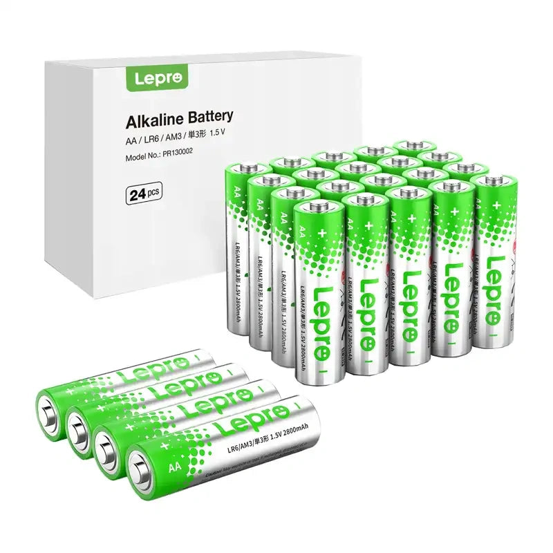 LEPRO 130002-24 AA R6 Alkaline Batteries, 24-Pack - Image 1