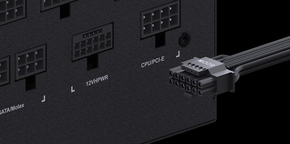 Power Supply GIGABYTE UD1000GM PG5 1000 Watts Efficiency 80 PLUS GOLD PFC Active MTBF 100000 hours GP-UD1000GMPG5