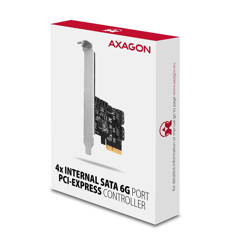 SSD ACC I/O CONTROLLER PCIE/SATA 6G PCES-SA4X4 AXAGON