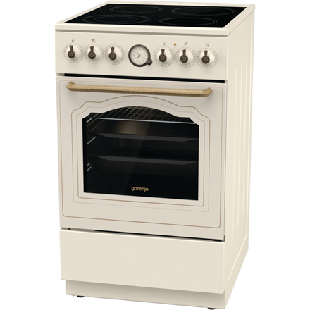 Gorenje | Cooker | GECS5B70CLI | Hob type Vitroceramic | Oven type Electric | Beige | Width 50 cm | Depth 59.4 cm | Ener