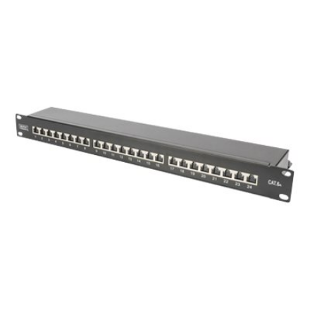 CAT 6A | Patch Panel | RJ45, 8P8C | Suitable for 483 mm (19") cabinet mounting; Transmission properties: Category 6A, Cl