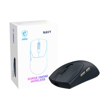 MSI Gaming Mouse | FORGE GM340 WIRELESS | Wireless | 2.4 GHz, Bluetooth, USB | Navy