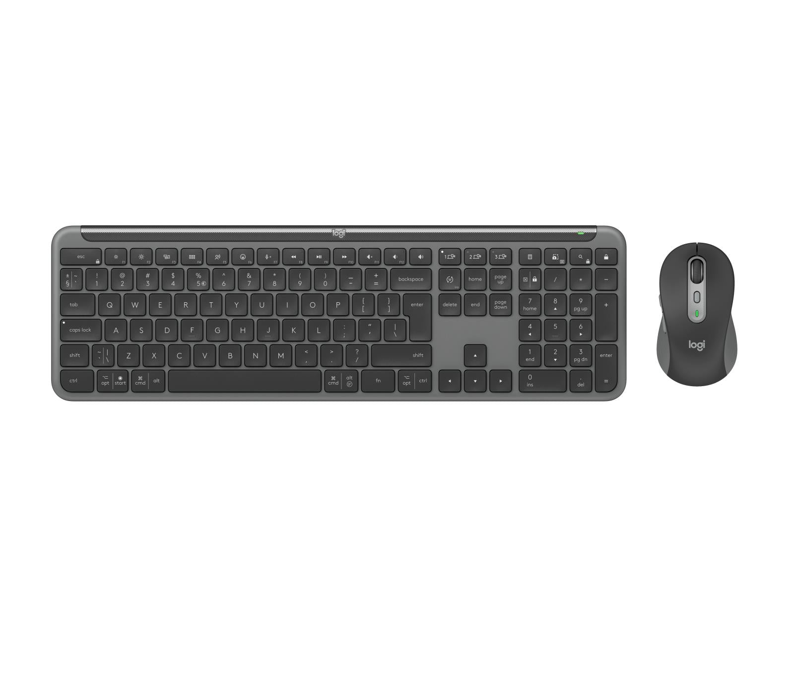 KEYBOARD +MOUSE SLIM MK950 ENG/GRAPHITE 920-012490 LOGITECH