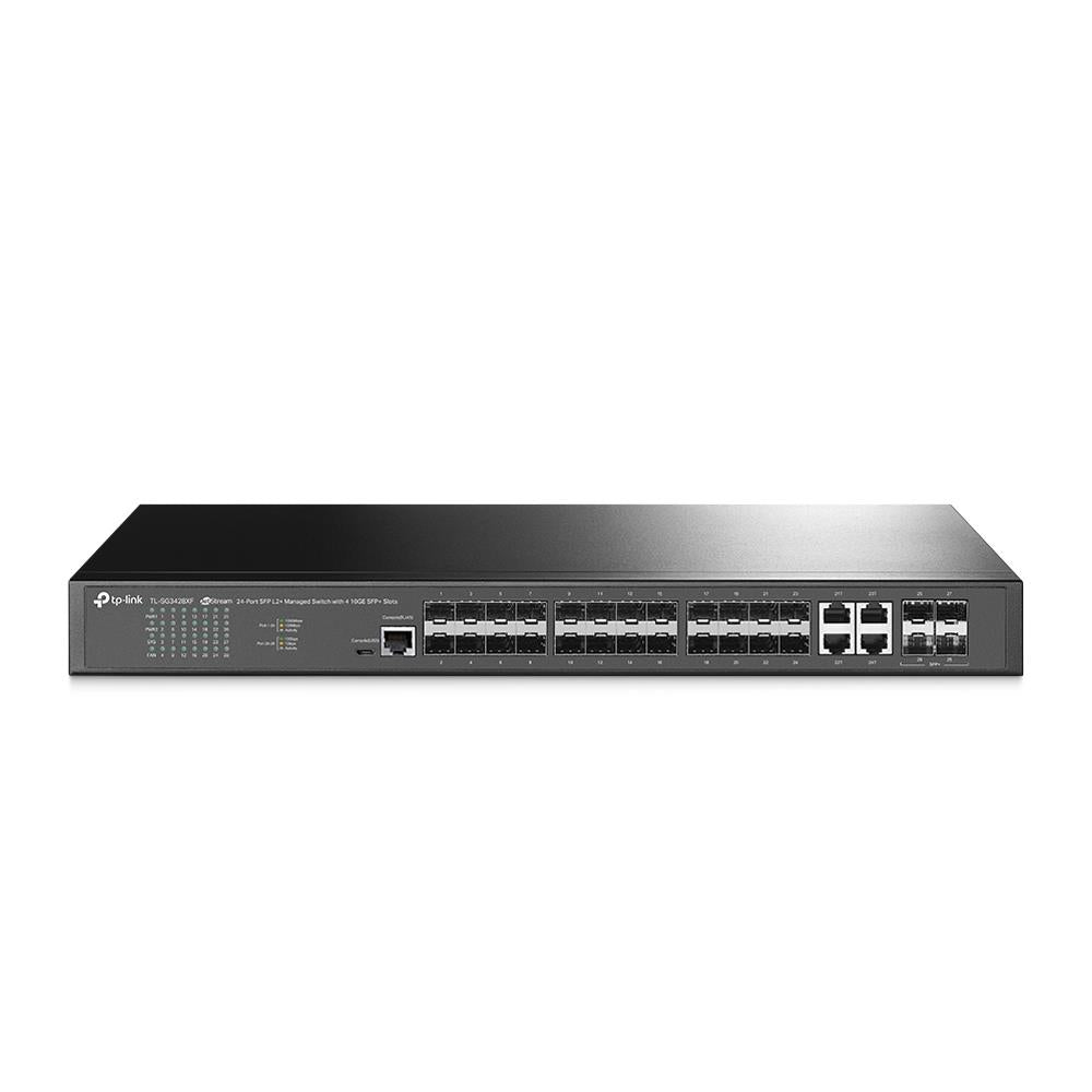Switch TP-LINK Omada TL-SG3428XF Type L2+ Rack 4x10/100/1000BASE-T/SFP combo 20xSFP 4xSFP+ 2xConsole 1 SG3428XF