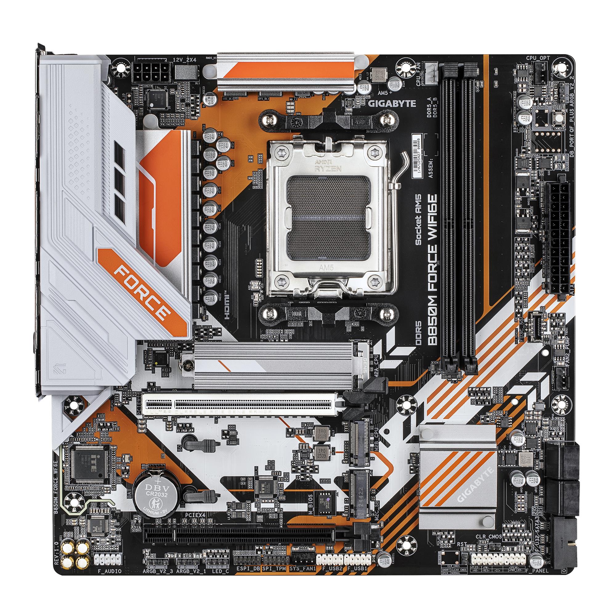 Mainboard GIGABYTE AMD B850 SAM5 Micro-ATX Memory DDR5 Memory slots 2 B850MFORCEWF6E